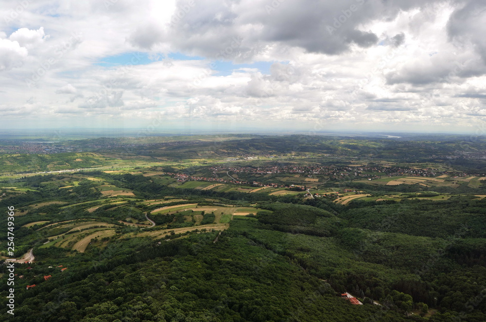 Naklejka premium A View From Avala Mountain, Serbia