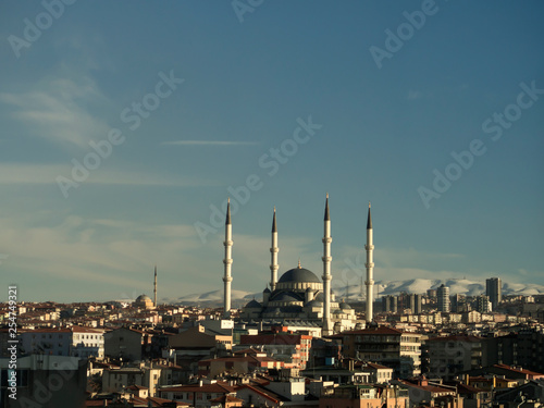 ankara capital of the turkey and views with the mosque