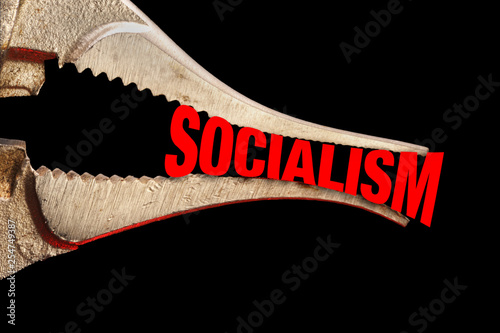 Squeezing Socialism Tight. photo