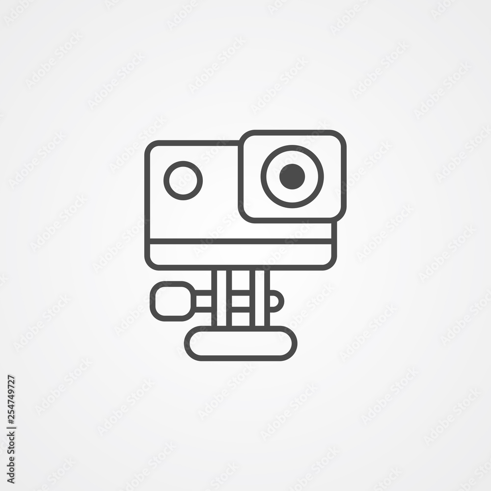 Action camera vector icon sign symbol Action camera vector icon sign symbol