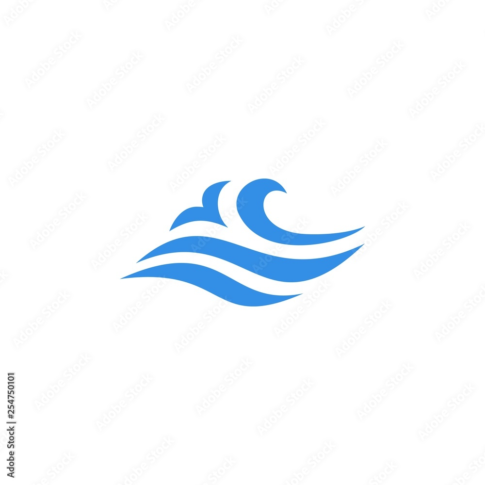 wave water sea logo vector icon illustration wave water sea logo vector icon illustration