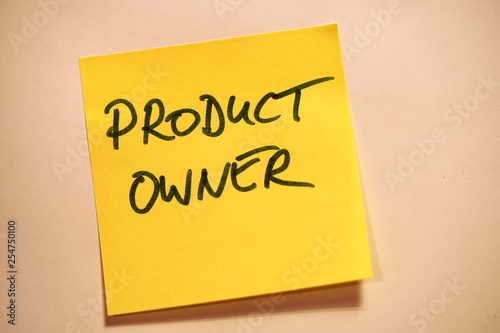 Scrum Agile Klebezettel Product Owner