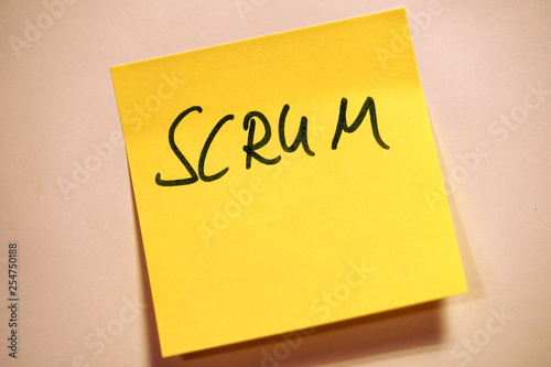 Scrum Agile Klebezettel Scrum
