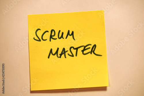 Scrum Agile Klebezettel Scrum Master