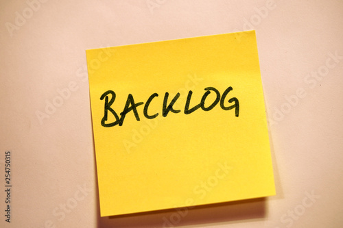 Scrum Agile Klebezettel Backlog