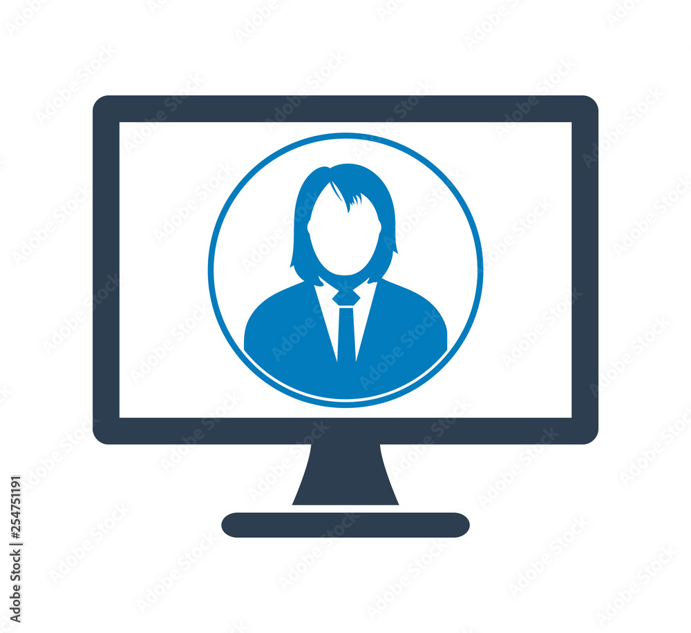 Online Service Icon. Flat style vector EPS. Online Service Icon. Flat style vector EPS.
