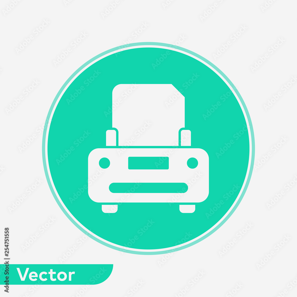 Printer vector icon sign symbol Printer vector icon sign symbol