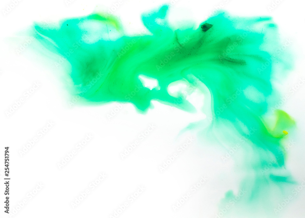 Watercolor splash background green
