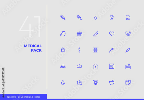 Vector Line Icons Medical Pack