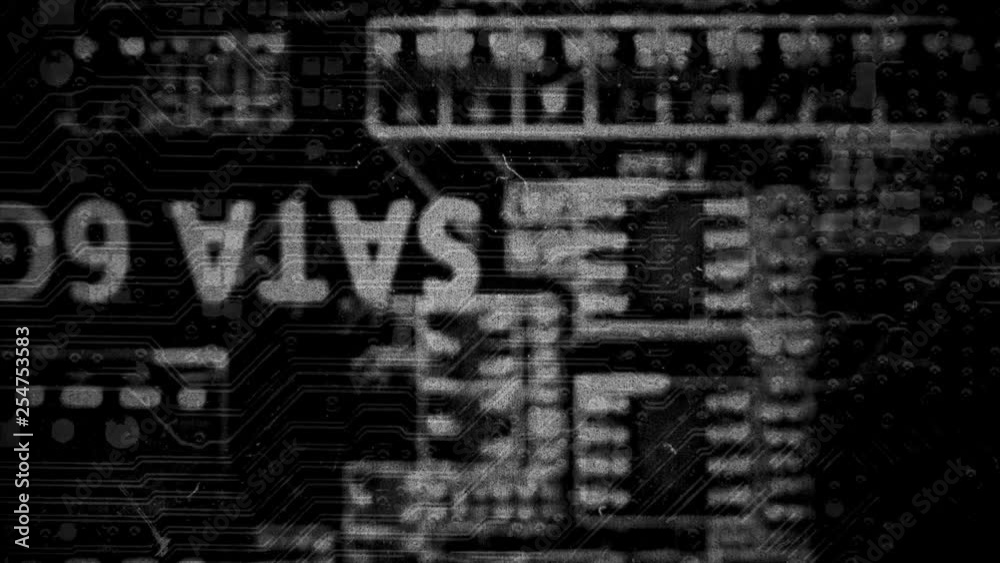 Abstract Background Black And White Motherboard Animation 6 Abstract Background Black And White Motherboard Animation 6