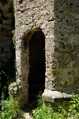 medieval castle entrance to hall