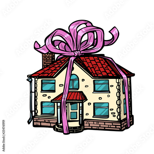 house gift, real estate. isolate on white background