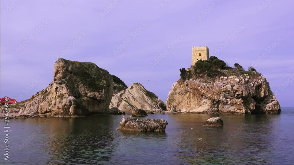 Beautiful view of the rocky islands on the Black Sea near the town of Sile, Turkey Beautiful view of the rocky islands on the Black Sea near the town of Sile, Turkey