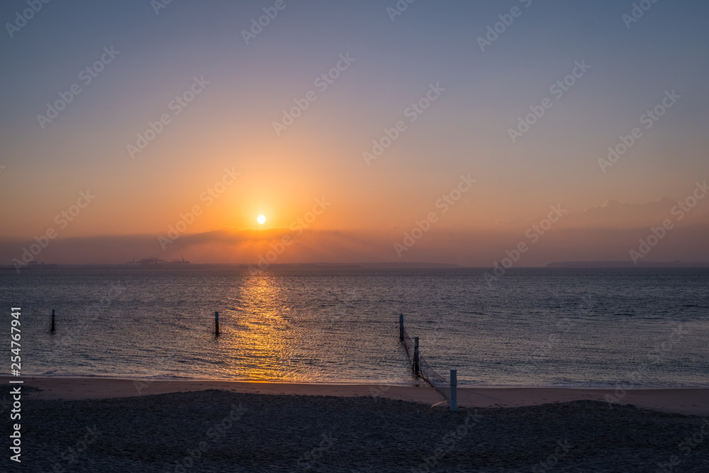 sunrise on a bay