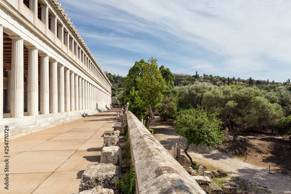 Greece, Athens, Ancient Agora, Stoa of Attalos Greece, Athens, Ancient Agora, Stoa of Attalos