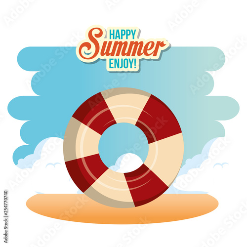 summer enjoy with float