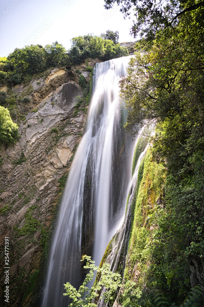 Tivoli waterfall, villa Gregoriana, Italy.