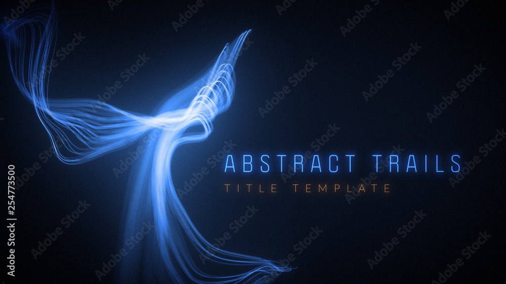 Abstract Trails Title Stock Template | Adobe Stock