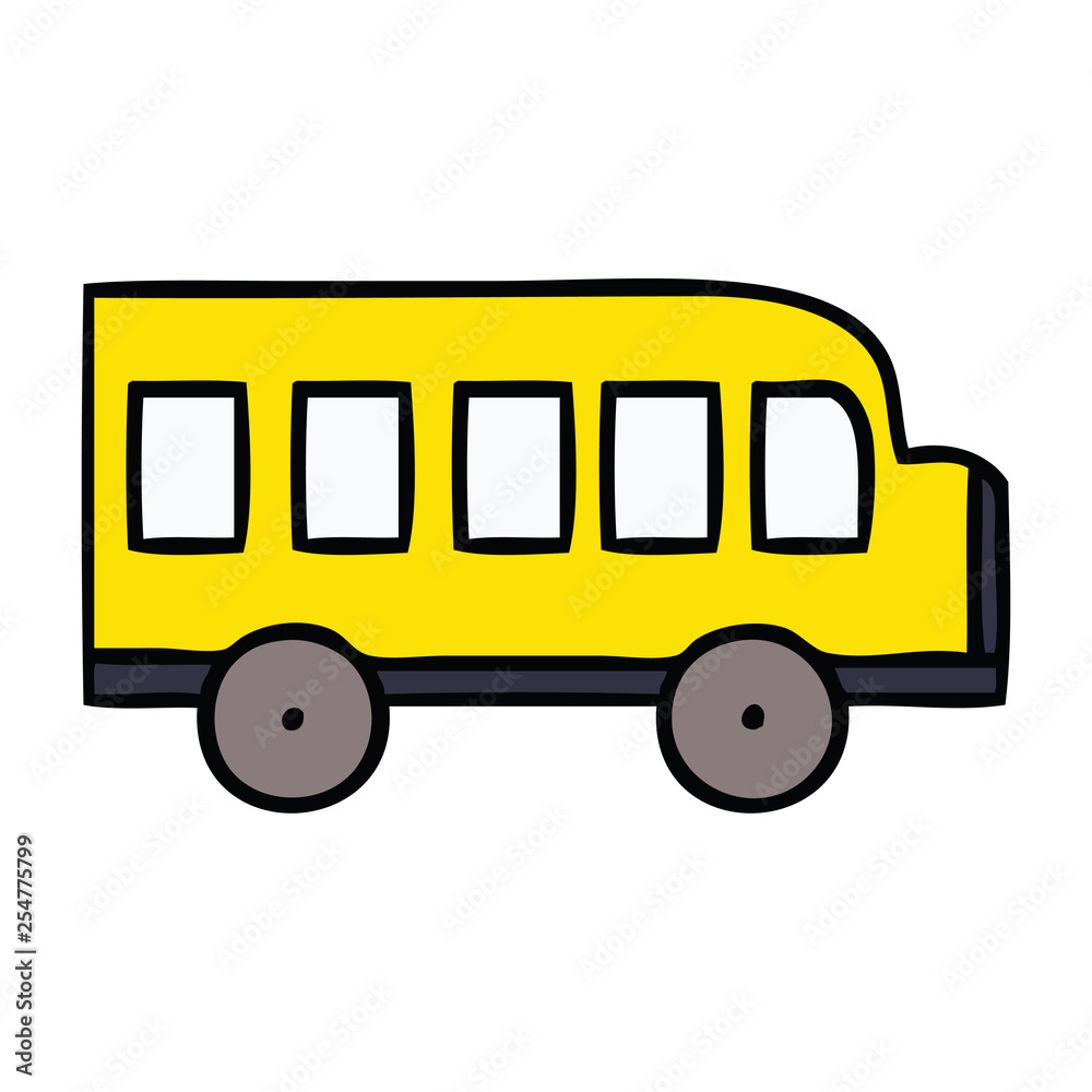 cute cartoon school bus