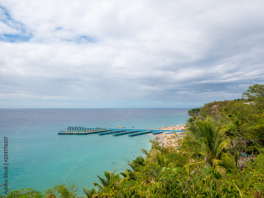 Crash Boat Beach and pier, Aguadilla, Puerto Rico, USA Crash Boat Beach and pier, Aguadilla, Puerto Rico, USA