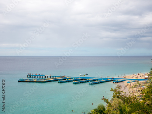 Crash Boat Beach and pier, Aguadilla, Puerto Rico, USA photo