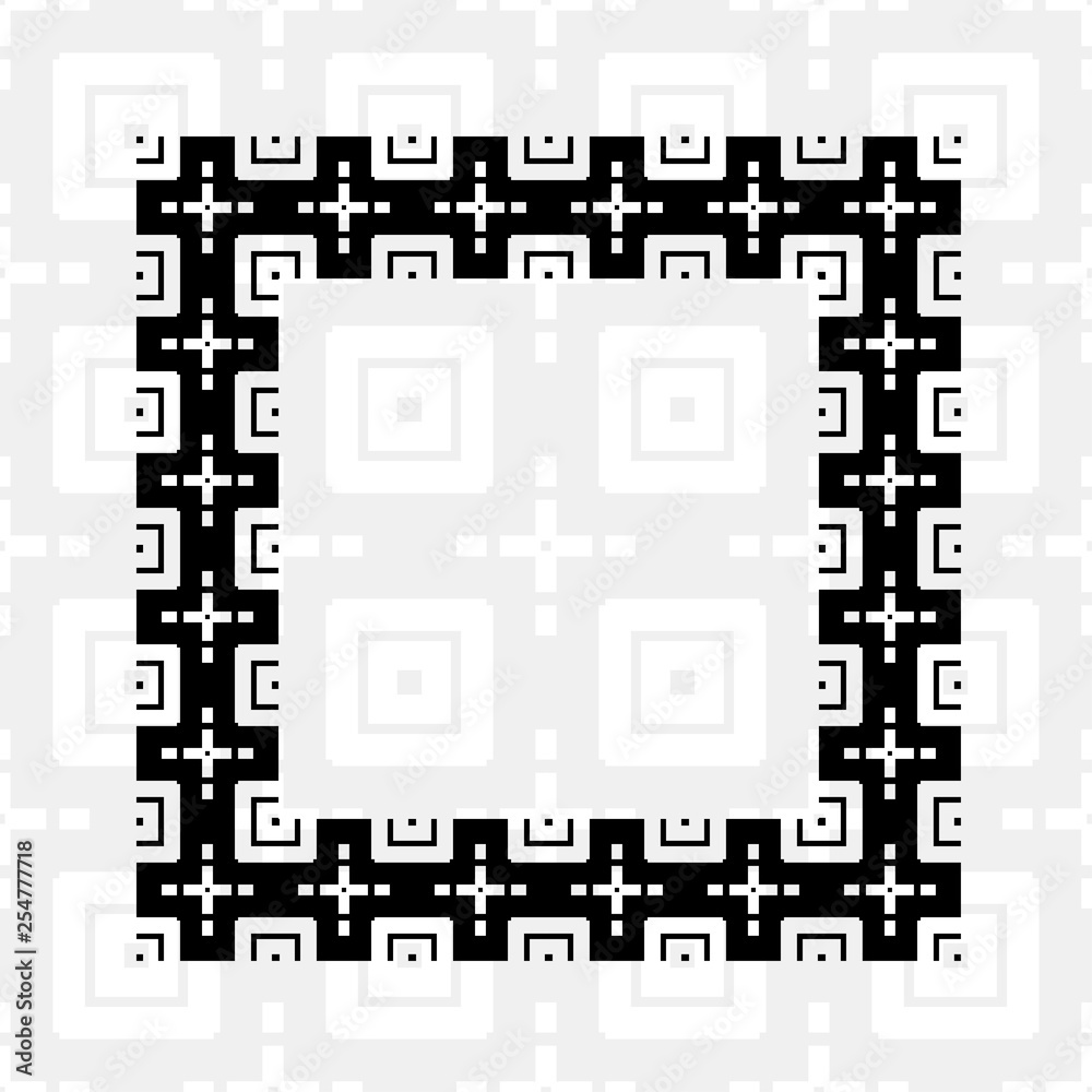 Art deco border frame