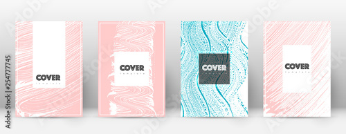 Cover page design template. Hipster brochure layou