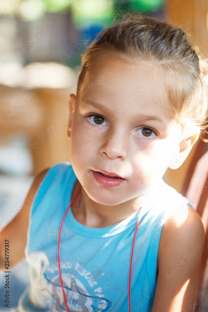 Portrait of a beautiful baby boy in sunlight Portrait of a beautiful baby boy in sunlight
