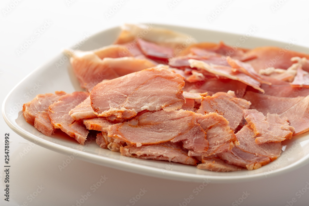 plate with cold meats