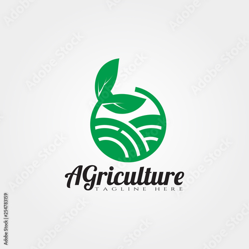 Farm icon template,creative vector logo design,Plantation,agriculture symbol,illustration element