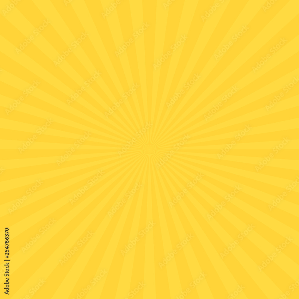 Abstract soft bright Yellow gradient rays background. geometric summer shine.  Vector illustration. Stock Vector | Adobe Stock