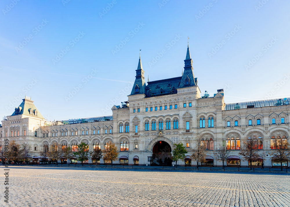 Gum department store on Red Square in Moscow