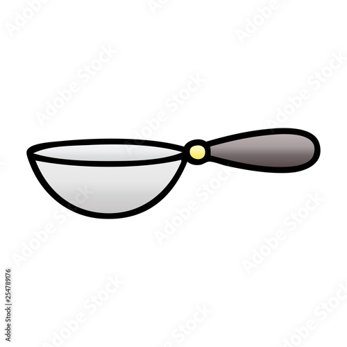 gradient shaded cartoon measuring spoon