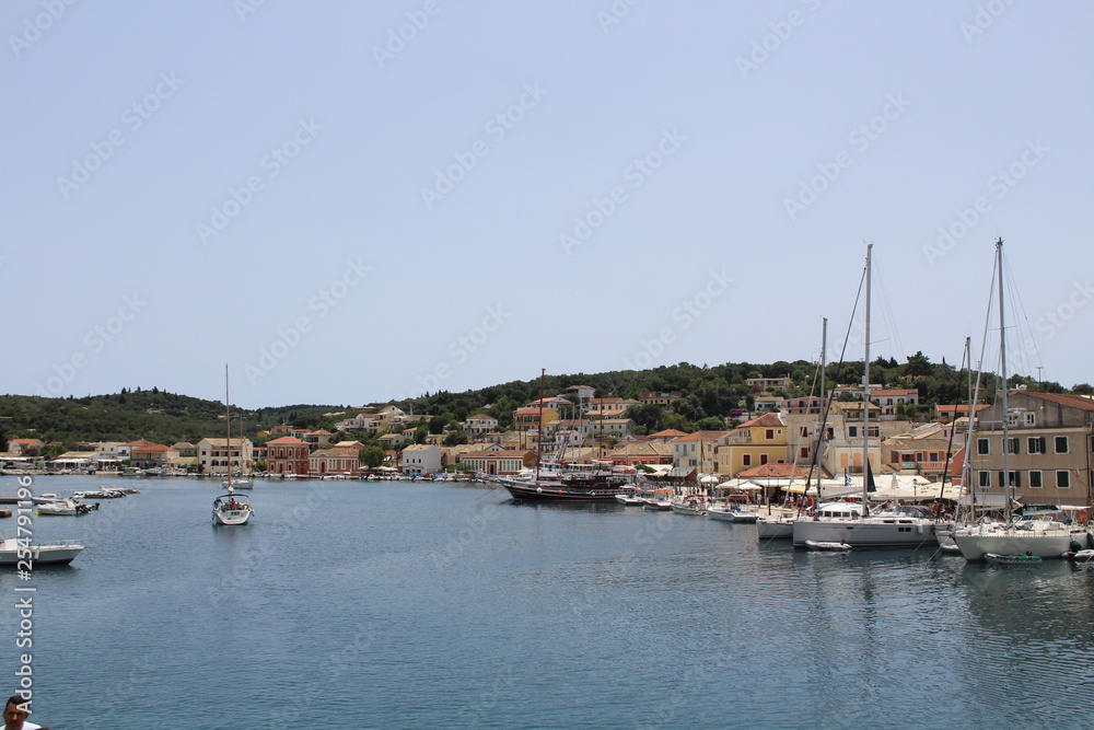 view of port of giovinazzo apulia