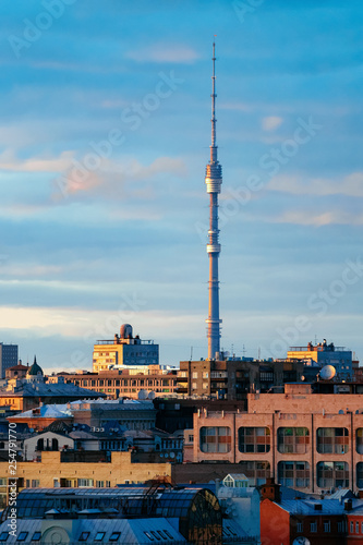 Ostankino TV tower in Moscow