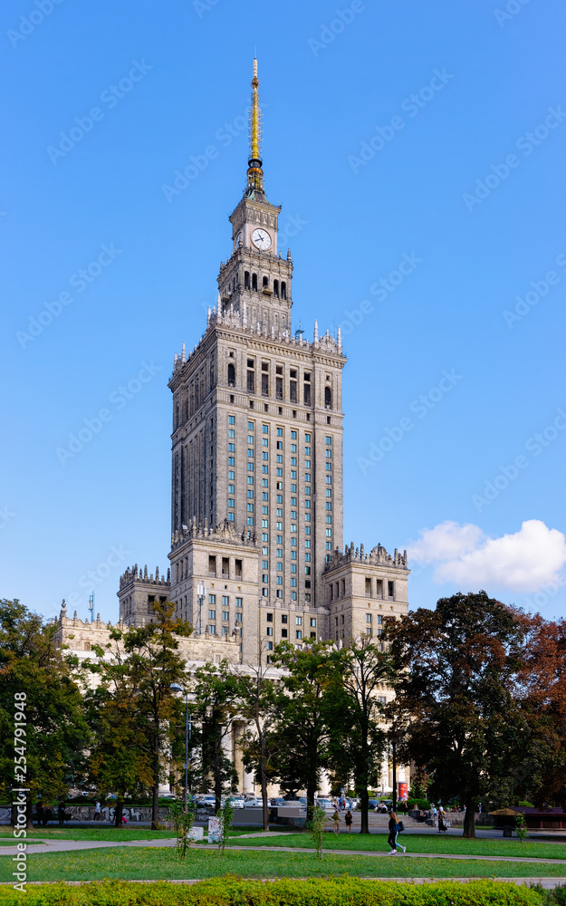 Palace of Culture Science Skyscraper Warsaw city