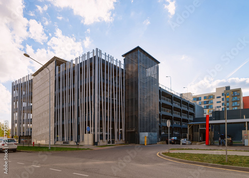 Modern garage and parking building