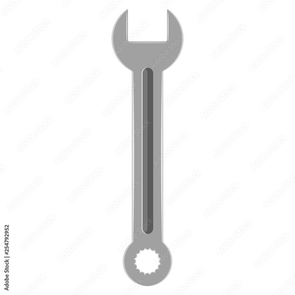 Isolated wrench image. Construction tool. Vector illustration design Isolated wrench image. Construction tool. Vector illustration design