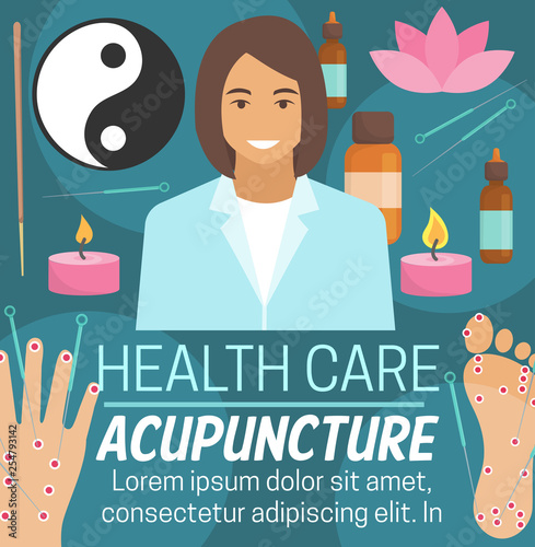 Acupuncture alternative health care medicine