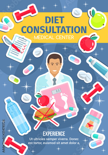 Dietitian doctor and dietetics medical center