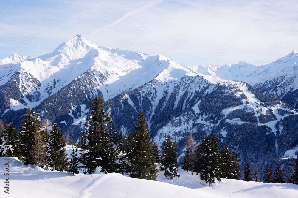 Landscape at Penken ski resort in Zillertal