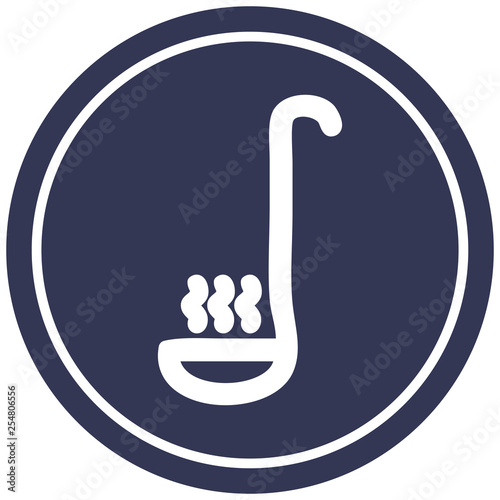 soup ladle circular icon