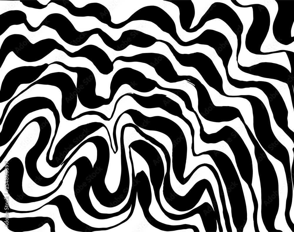 Brush grunge pattern. White and black vector.