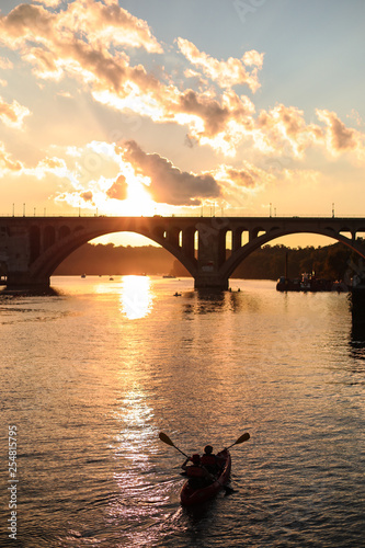 The Key Bridge in Washington, DC's Georgetown neighborhood