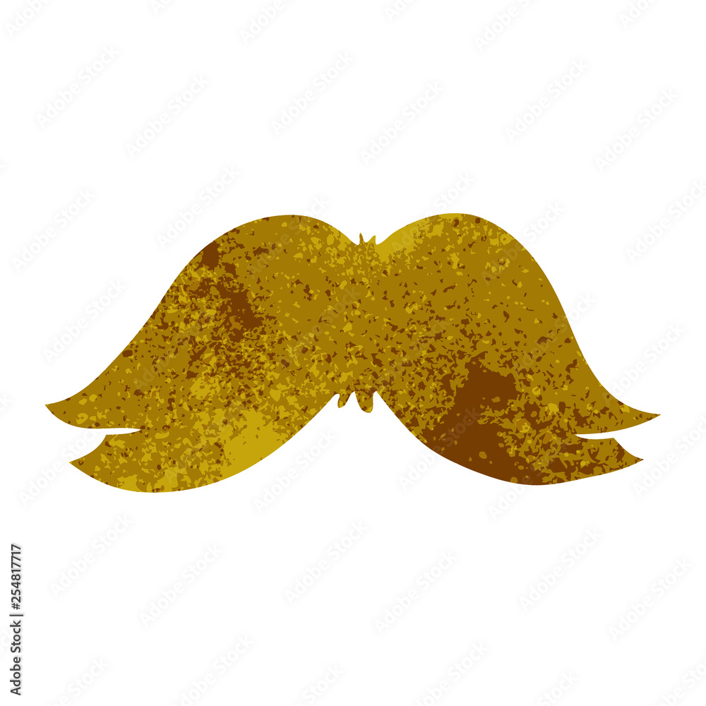 retro cartoon doodle of a mans moustache retro cartoon doodle of a mans moustache