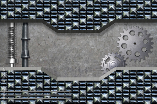 Abstract Metal textured Ind...