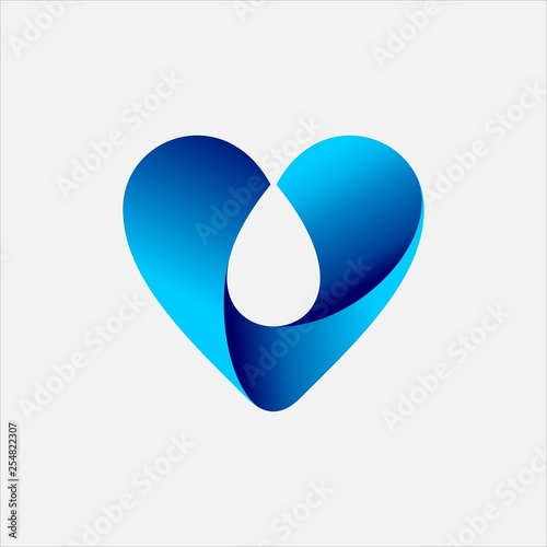 Water Droplets Logo
