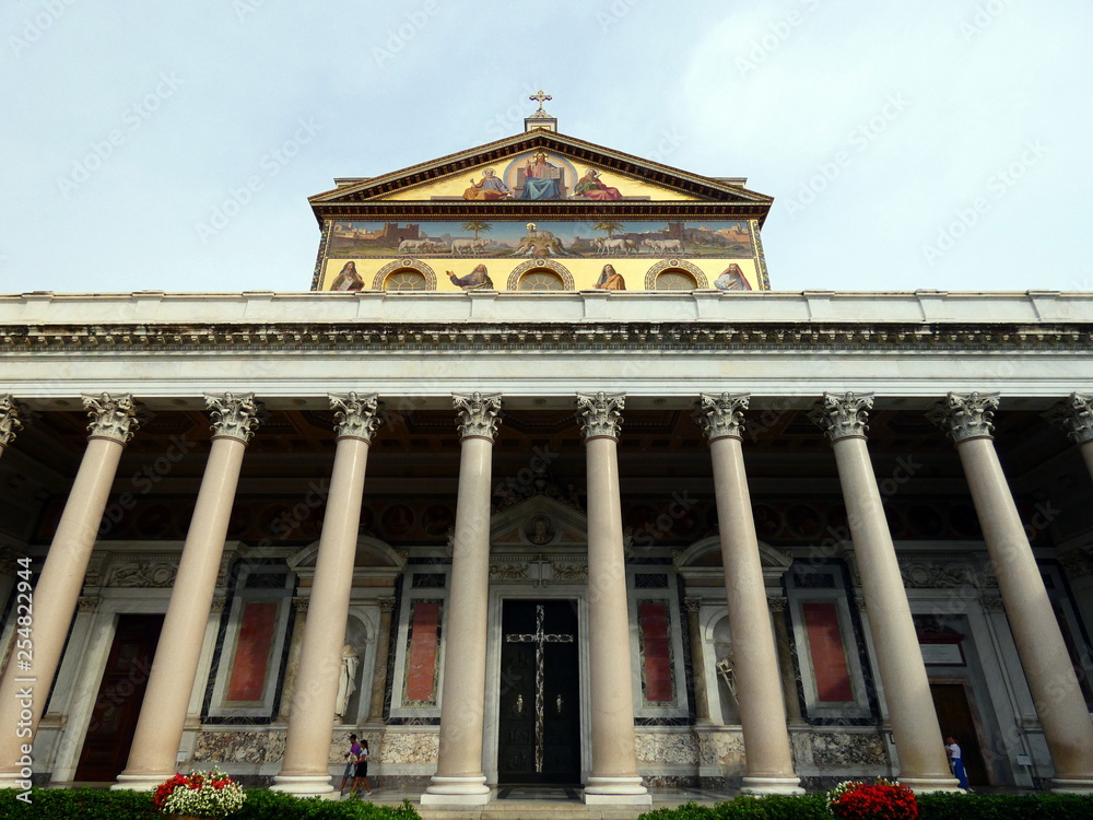Obraz premium basilica di san paolo fuori le mura,roma,lazio,italia.
