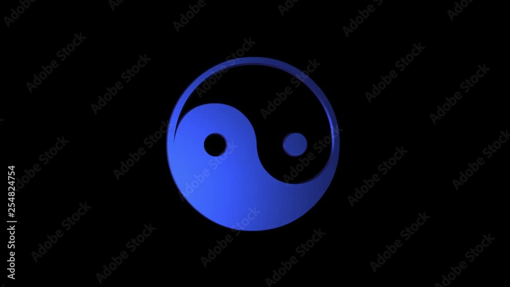 Rotating Yin Yang icon with alpha channel Rotating Yin Yang icon with alpha channel