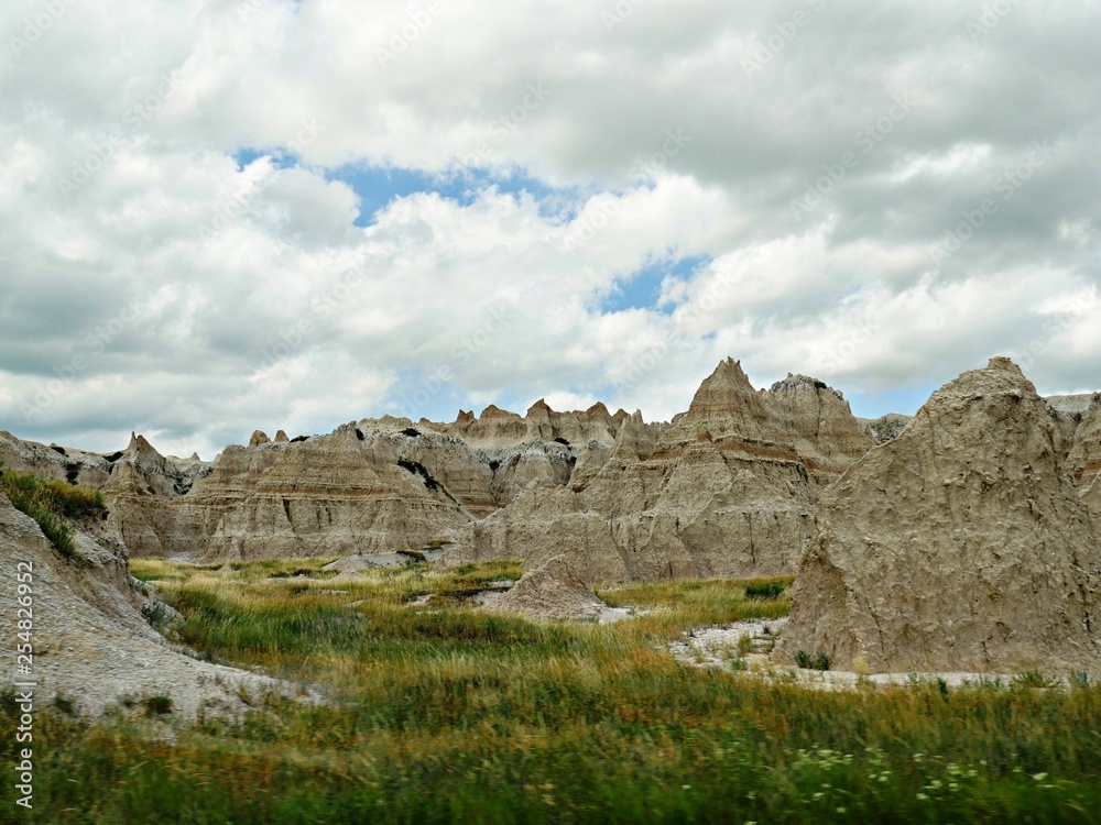 Masterpiece of nature display at the Badlands National Park in South Dakota.